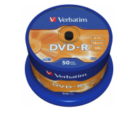 VERBATIM DVD-R 16x 4.7GB 50P CB 43548 - 28979 - zdjęcie 2